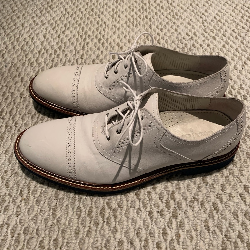 Men's White Oxford Shoes
